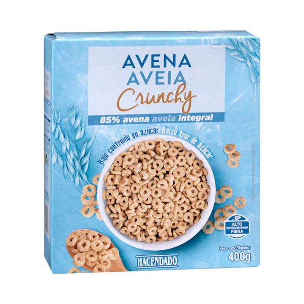 cereales avena crunchy hacendado